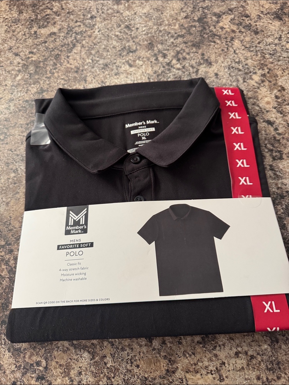 Men’s Black Polo Shirt - XL